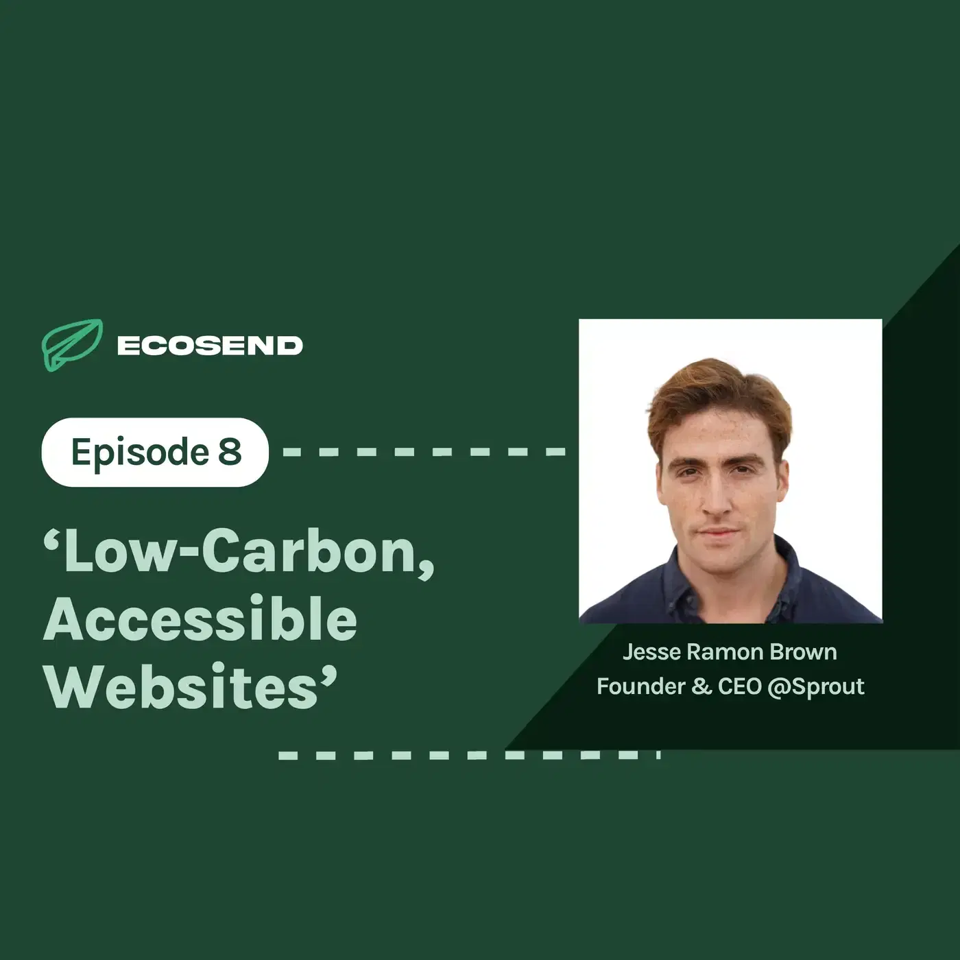 S7E8 'Building websites that emit 99% less C02 ', with Jesse Ramon Brown from Sprout 🌱