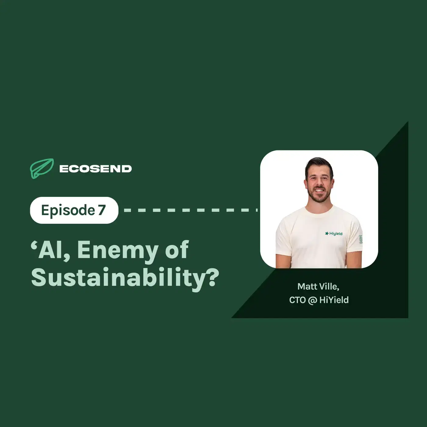 S7E7 'Is AI the Enemy of Sustainability?', with Matt Ville from HiYield 🎨